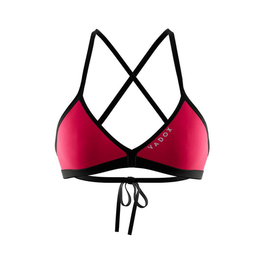 Vadox Swimming Bikini Top TRIANGLES RED PEPPER