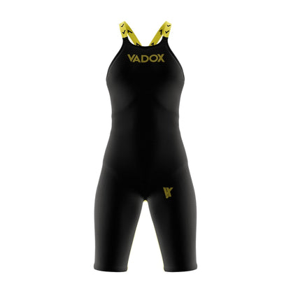 Vadox Women's Competition Swimsuit F14 Open Back Black-Yellow