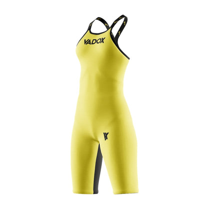 Vadox Women's Competition Swimsuit F14 Open Back Yellow-Black